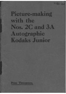 Kodak Autographic Kodak Junior 2 C manual. Camera Instructions.